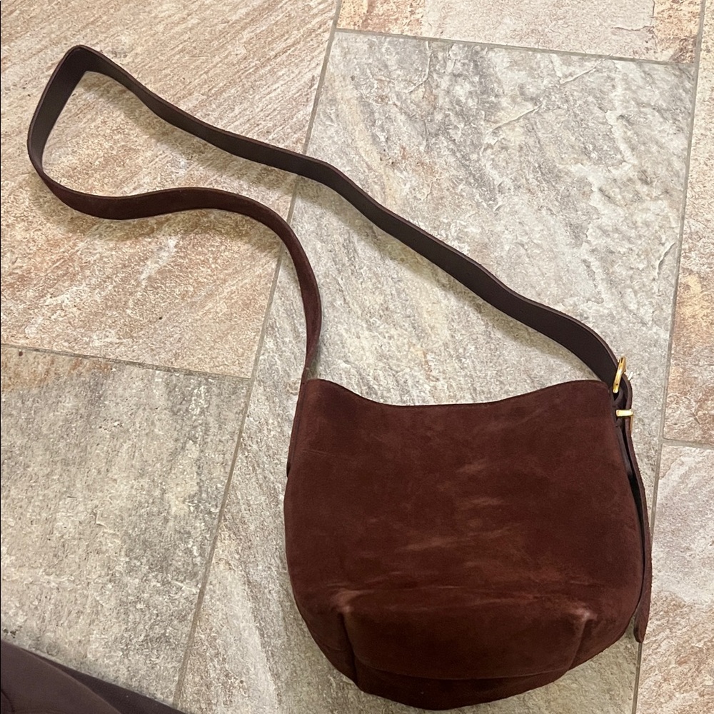 Madewell Brown Suede Shoulder Bag
